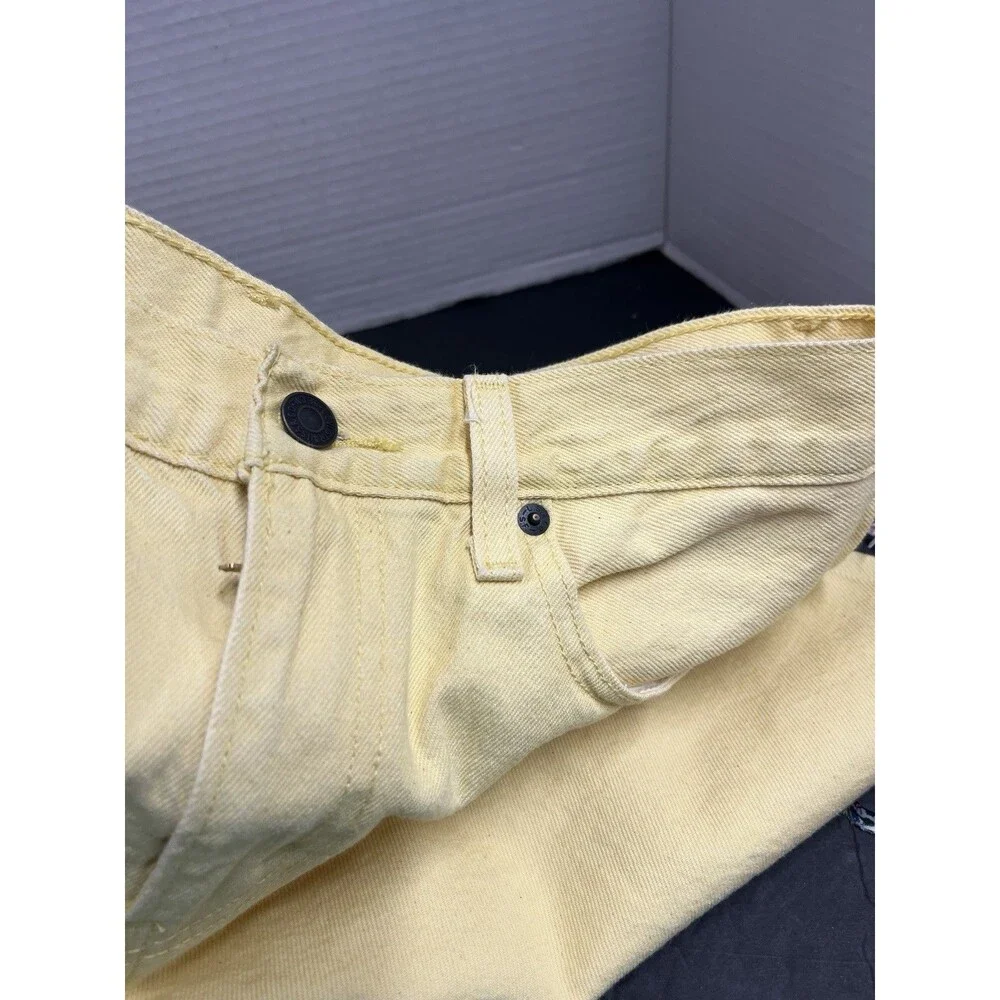 Yellow Levi’s Jeans New With Tag Middy Straight Leg 30x30 Women’s Denim 2022